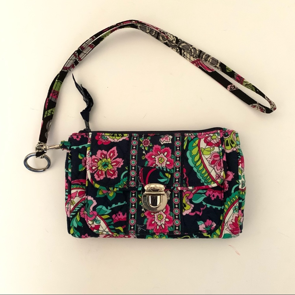 Vera Bradley Petal Paisley Wristlet Wallet New